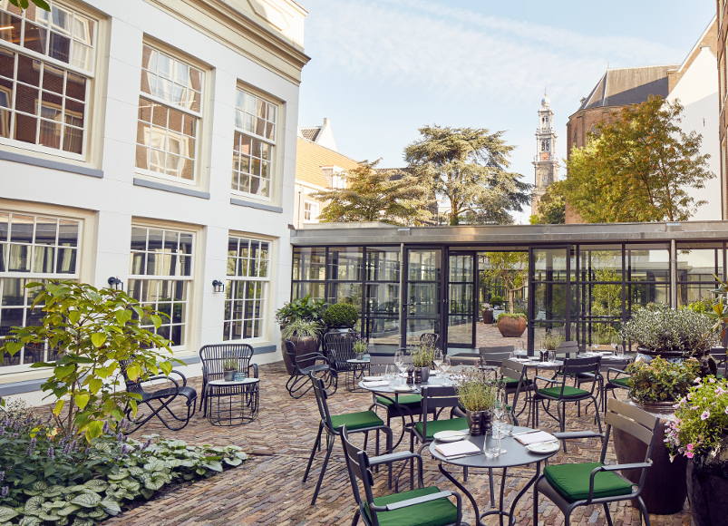 Hotel Pulitzer in Amsterdam: a treasure with a garden on the canals