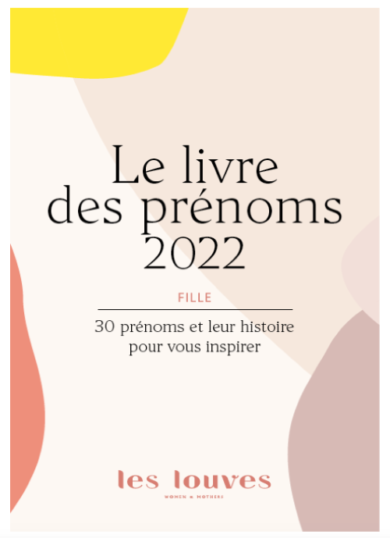 e-book tendance prénoms 2022 fille
