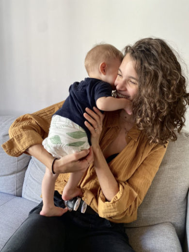 Pauline Hoarau et son fils Sacha