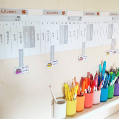 calendrier montessori