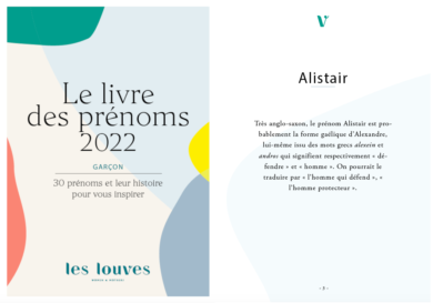 livre des prénoms 2022 garçons