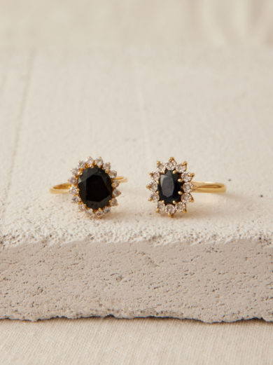 bague vintage noir carat