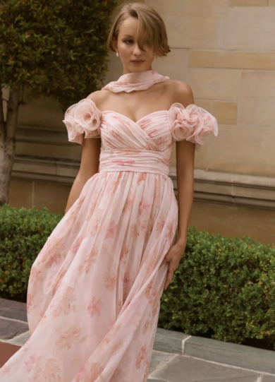 3_Azazie_Tania Pêche Robe maxi