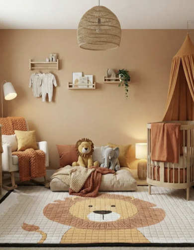 tapis lion chambre enfant