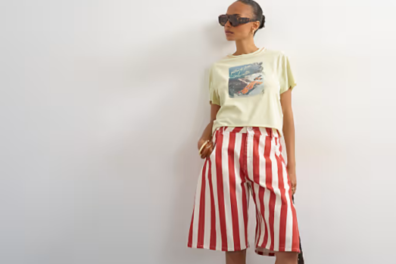 Tendance bermuda : le short long devient l’allié mode des jeunes mamans